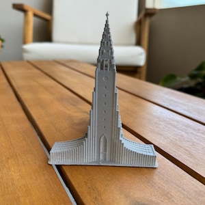 Islandia Hallgrímskirkja Reikiavik impreso en 3D