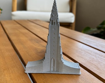 Islandia Hallgrímskirkja Reikiavik impreso en 3D