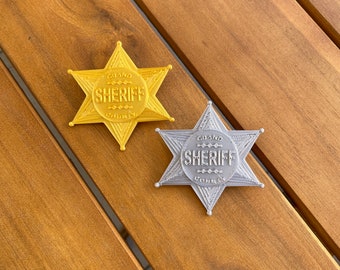 Sheriff Badge 3D Printed