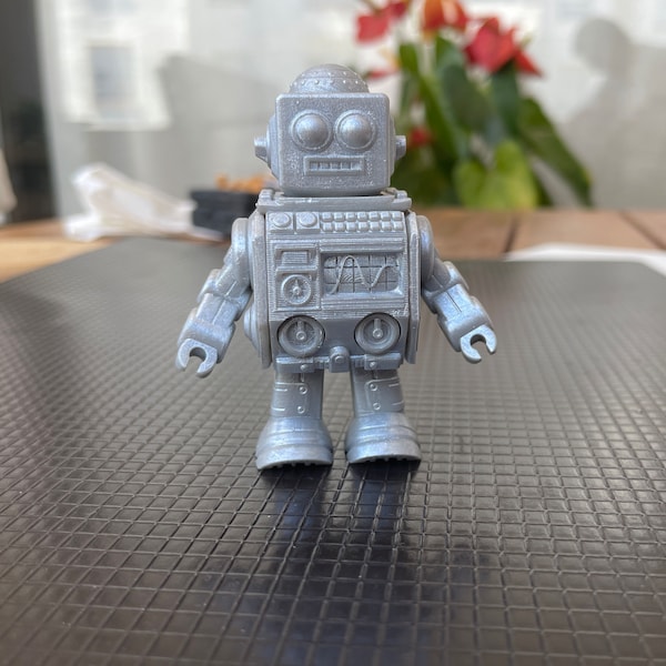 Roboter, 3D gedruckt und handbemalt