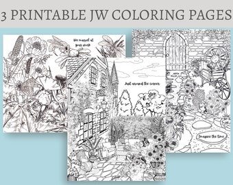 Jw Coloring pages jw coloring page Jw adult coloring  JW kids coloring  jw paradise coloring pages coloring pages for jw