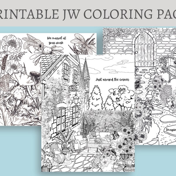 Jw Coloring pages jw coloring page Jw adult coloring  JW kids coloring  jw paradise coloring pages coloring pages for jw