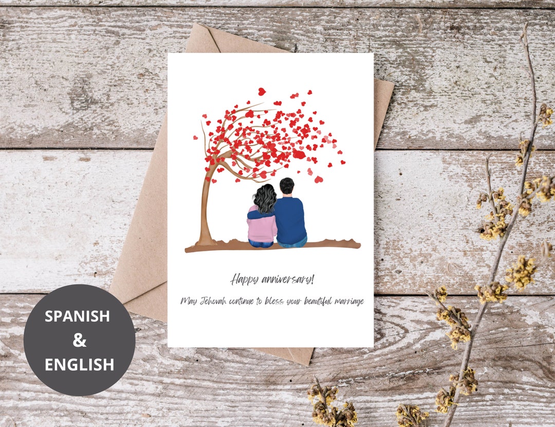 Jw Anniversary Card Jw Anniversary Gift Personalized Jw Gift Etsy