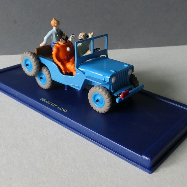 Tintin, Tintin et Milou, "Destination Lune/Objectif Lune", Hergé, modèle réduit de voiture 1/43 : Jeep Willys CJ2a de 1946. Moulinsart 2004.