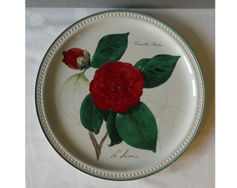 Villeroy & Boch Sammlerteller 1985 - Camellia Rubra, gemalt von Nicolas Liez. Keramikteller, signiert und gestempelt.