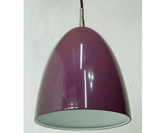 “Avila” hanging lamp by Seed Design in purple made of painted steel, original packaging, 2000s, no longer in stores