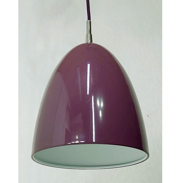 “Avila” hanging lamp by Seed Design in purple made of painted steel, original packaging, 2000s, no longer in stores