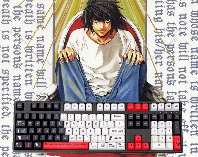 Death Note Keycap Set 112 Piece Cherry Profile PBT Subdye - Etsy