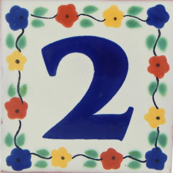 Tile House Numbers Etsy