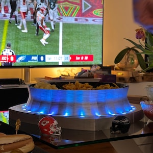 Snack Stadium inspired by Caesar Superdome – Perfect for Superbowl & NFL Parties - 3Dprinted Snack Arena