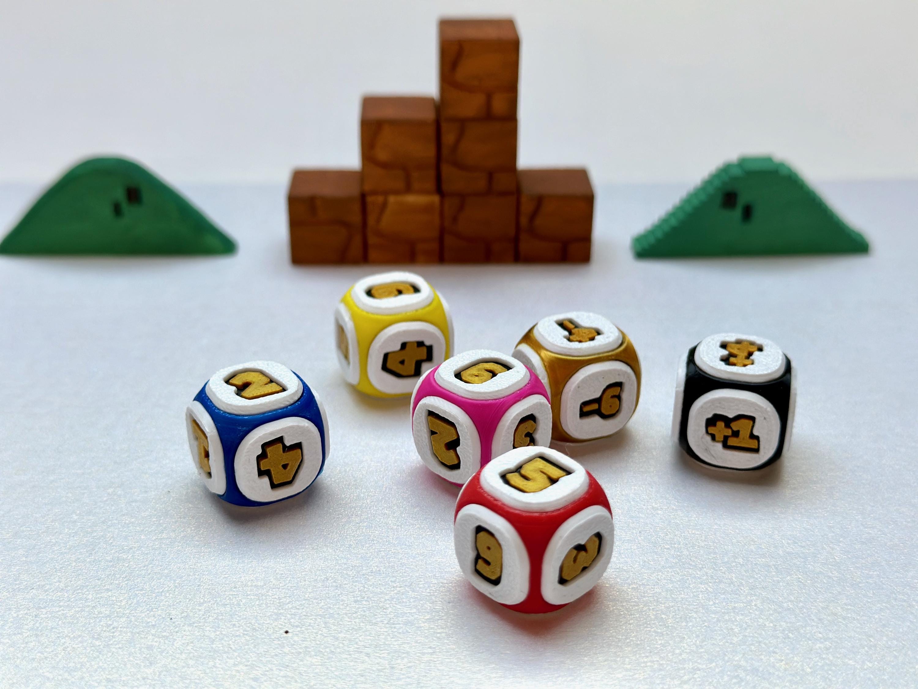 スーパーマリオパーティ風のサイコロとサイコロセット 18.5 mm