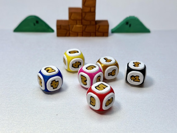 【希少】スーパーマリオ不思議のコロコロパーティ2３段タワークルーン スーパーマリオパーティ風のサイコロとサイコロセット 18.5 mm
