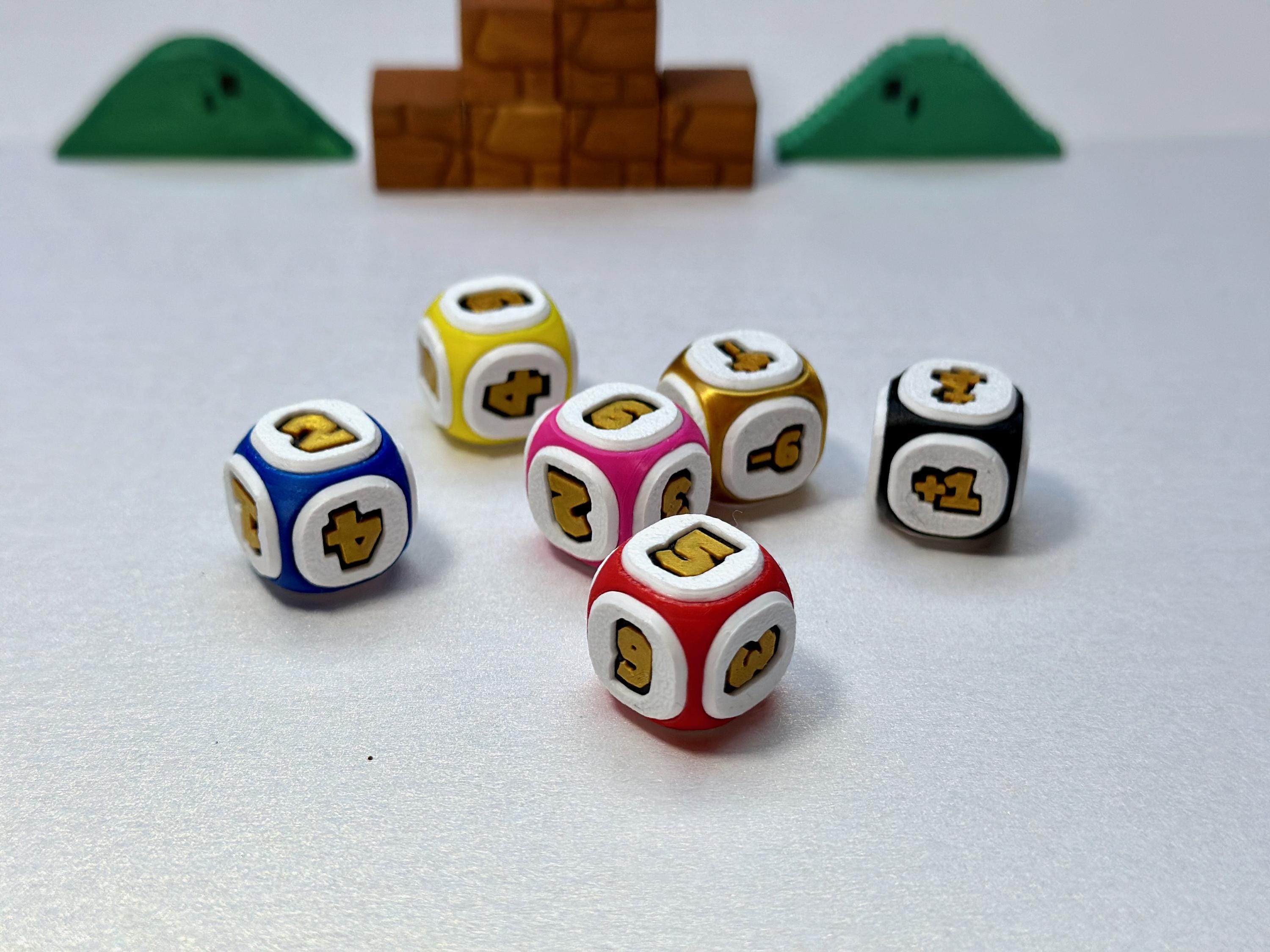 スーパーマリオパーティ風のサイコロとサイコロセット 18.5 mm