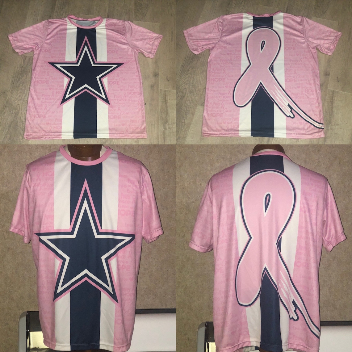 Dallas Cowboys Jersey Breast Cancer Awareness | Etsy