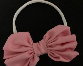 1st pink bow  Pinky delicious headband  0-3 mths. Free ship photo prop take me home