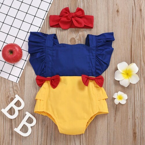 Classic Princess Baby Romper Ultimate Princess Etsy