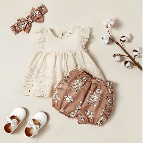 Baby 2-Piece Flower Set with Headband