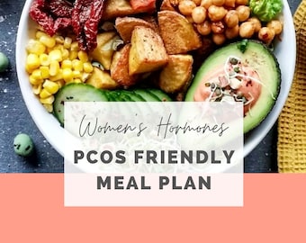 PCOS Friendly Meal Plan, 7 Days (14 Recipes + Shopping List) | Women's Hormone Balance Meal Plan