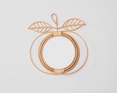 APPLE Rattan Wall Mirror , Rattan Decoration, Rattan mirror, Boho Furniture, Boho Kids, Boho Decor, Rattan Furniture, Natural Rattan