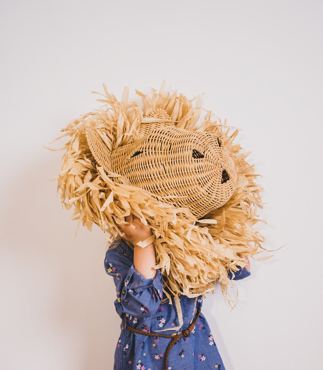 TEO Rattan Lion Rattan Wall Decor Rattan Decoration Boho Etsy