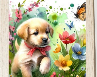 Kids wall art Printable, Puppy's Friend, Playroom Decor, Kids Room Decor, Nursery Wall Decor, Kids Room Print, Playroom Printable, read gift