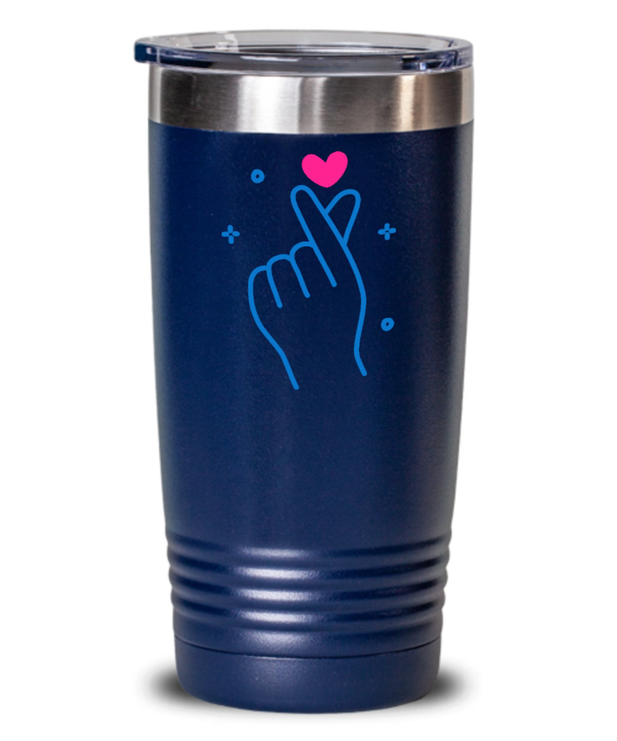 Discover Korean finger heart kpop ringneck tumbler