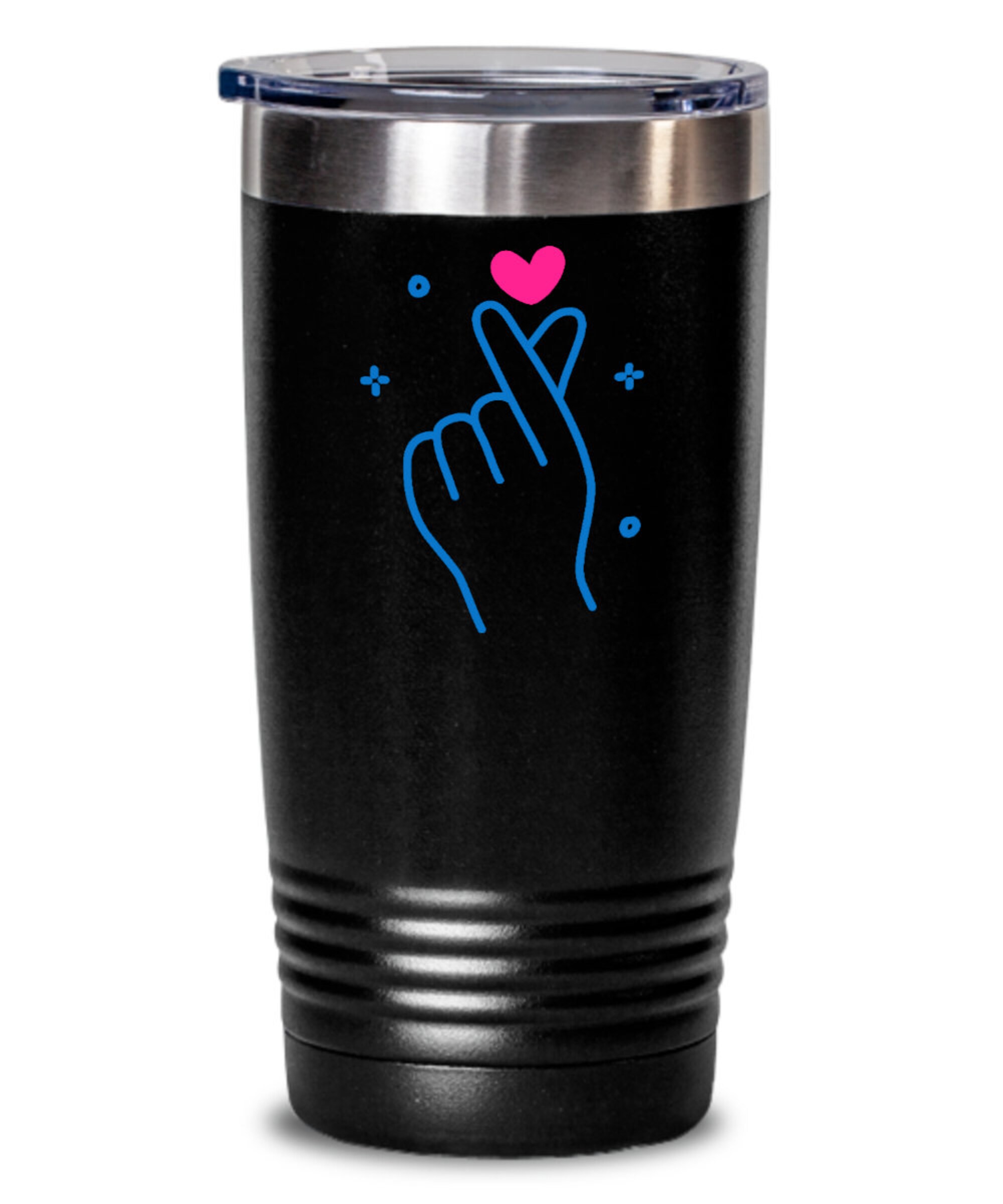 Discover Korean finger heart kpop ringneck tumbler