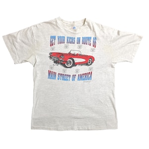 Vintage Route 64 Corvette 1950 Main Street Of America Single Stich Made In USA Large Shirt
