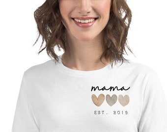 Mama shirt est. 2019, mama shirt, funny mom shirt, gift for mom, pregnancy gift, baby shower gift, Mom Christmas Gift, New Mom Gift, new mom