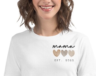 Mama shirt est. 2020, mama shirt, funny mom shirt, gift for mom, pregnancy gift, baby shower gift, Mom Christmas Gift, New Mom Gift, new mom