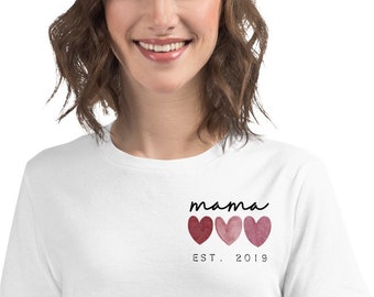Mama shirt est. 2019, mama shirt, funny mom shirt, gift for mom, pregnancy gift, baby shower gift, Mom Christmas Gift, New Mom Gift, new mom