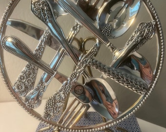 Vintage Godinger Silverplated Utensil Trivet