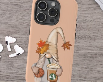 Fall Phone Case Gnome Lover Gift iPhone 8 11 12 13 14 15 16 X Pro Max Samsung Galaxy 20 21 22 23 24 Plus Ultra Google Pixel 5 6 7 8 Pro