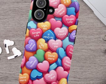 Anti Valentines Day Phone Case Funny Gift iPhone 15 14 13 12 11 X Pro Max Mini Samsung Galaxy Ultra Plus Google Pixel Pro Impact Resistance