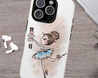 Christmas Phone Case Nutcracker Ballet Case Christmas Gift Holiday Tough Cases iPhone 15 14 13 12 11 Pro Max Mini Samsung Galaxy Ultra Plus