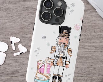 Nutcracker Phone Case Christmas Gift Holiday Phone Tough Case Winter iPhone 15 14 13 12 11 Pro Google Pixel Samsung Galaxy Ultra Plus