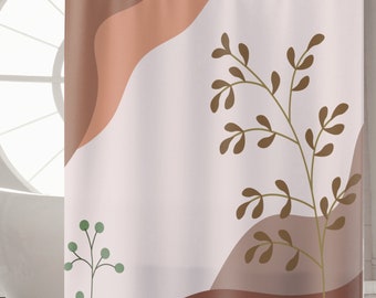 Boho Shower Curtain for Housewarming Gift Boho Bathroom Curtain Machine Washable Funky Shower Curtain Cottagecore Guest Bathroom Decor