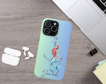 Mermaid Phone Case Personalized Birthday Gift, Beach Themed, Impact Phone Cases, Summer  Phone Case, iPhone Case, Samsung Phone Case