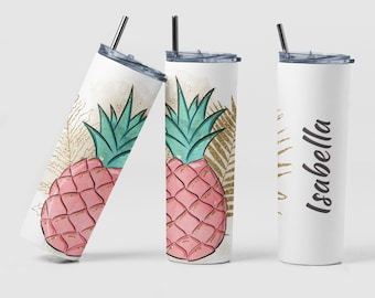 Pineapple Tumbler, Personalized Tumbler, Pineapple Gift, Personalized Birthday Tumbler, Personalized Bridesmaid Tumbler, Pineapple Cup, Gift