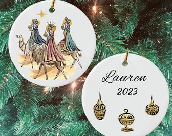 Wisemen Ornament, Three Kings Ornament, Christmas Keepsake, Personalized Ornament, Custom Ornament, Personalized Christmas Gift, Stocking