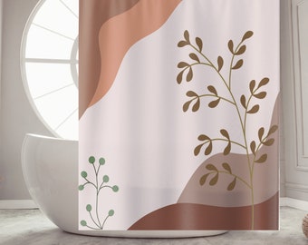 Boho Shower Curtain for Housewarming Gift Boho Bathroom Curtain Machine Washable Funky Shower Curtain Cottagecore Guest Bathroom Decor