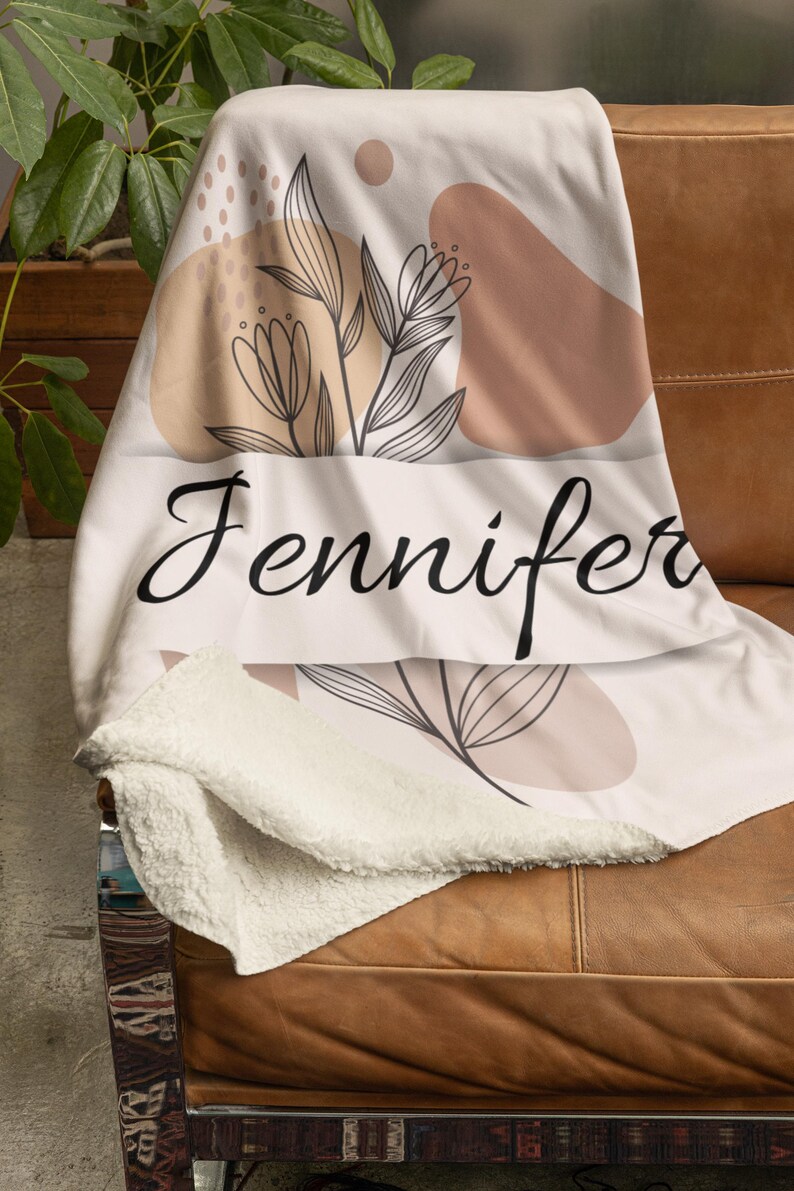 Boho Blanket Personalized Sister Birthday Gift Sherpa Fleece Blanket