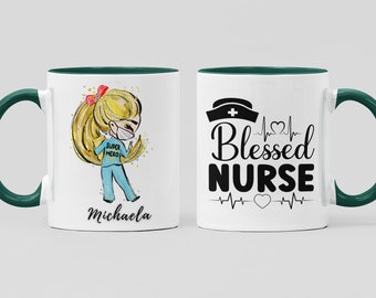 Nurse Custom Coffee Ceramic Mug Birthday Appreciation Gift For Nurse, Personalized Nurse Fuel Mug Christmas Gift, Medical Student Mug Gift