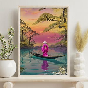 Japanese Art Print, Vintage Wall Art, Japandi Poster, Japanese Decor, Unique Asian Art Prints for Home Gallery, Modern Home Aesthetics