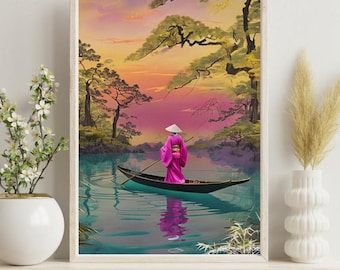 Japanese Art Print, Vintage Wall Art, Japandi Poster, Japanese Decor, Unique Asian Art Prints for Home Gallery, Modern Home Aesthetics