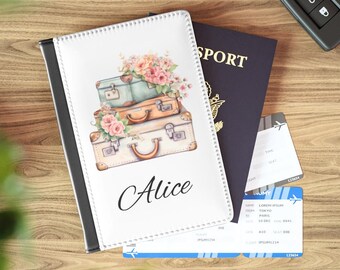 Personalized Passport Holder, Travel Wallet Unique Gift for Travelers, Perfect for Adventures,  Ideal for Honeymoon, Passport Cover