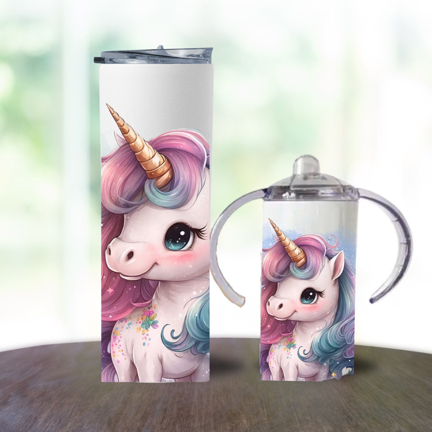 12oz Engraved Unicorn Tumbler Kids Cup