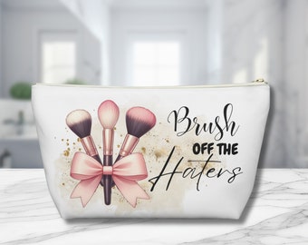 Personalised Make Up Bag Birthday Gift for Her Custom Makeup Bag Bridesmaid Gift Cosmetic Bag Accessory Bag Name Make Up Bag Bridal Party