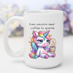 Unicorn Coffee Mug Personalized Gift for Girls Custom Name Mug Unicorn Lover Gift