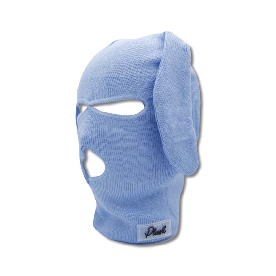 Blue Ski Mask - Bunny Ears - 3 Hole Balaclava - Etsy
